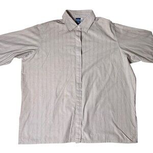 Venezia Jeans Size 14/16 Striped Long Sleeve Button-Up Shirt